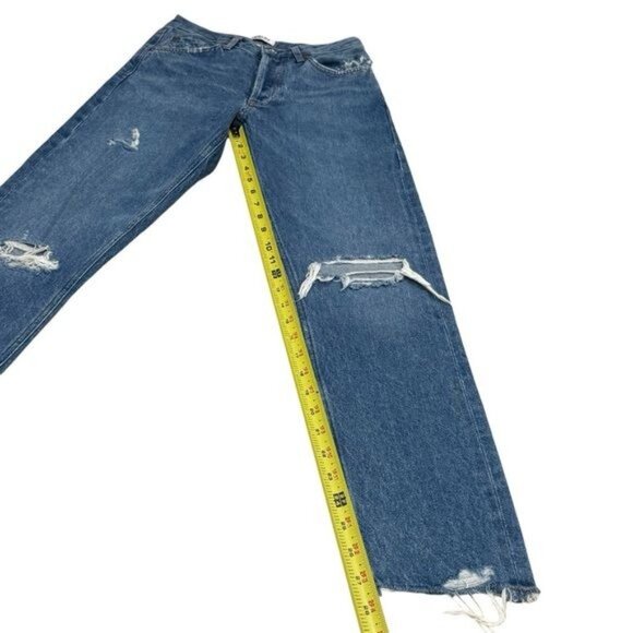 Agolde Jamie Feel Good Relaxed High Rise Crop Jeans Capsule Comfort Coastal 25 - Picture 11 of 11